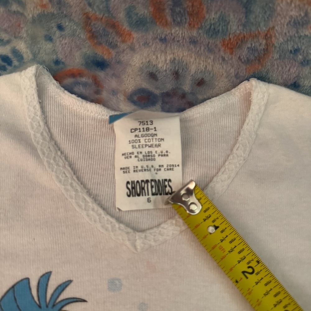 Disney The Little Mermaid Sleepwear T-shirt Youth Size 6 Vintage - Picture 5 of 10